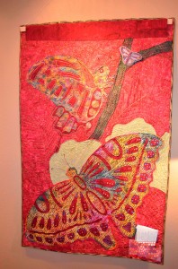 Quilt by Alicia Sterna: Butterfly, reverse side