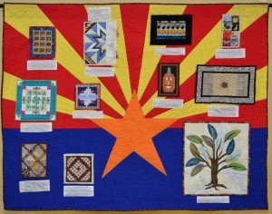 Amanda Jeffrey's centennial exhibit submission, "Arizona's Quilting Heritage."