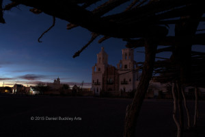 Mission San Xavier Del Bac, dusk