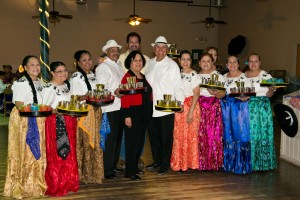 Ballet Folklorico La Paloma members with Los Tucsonenses founder Dr. Rafaela Santa Cruz.